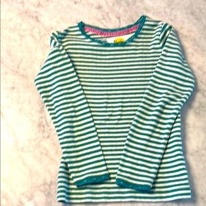 Mini Boden long sleeved pointelle shirt